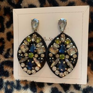 Stella & Dot Gemstone Chandelier Earrings